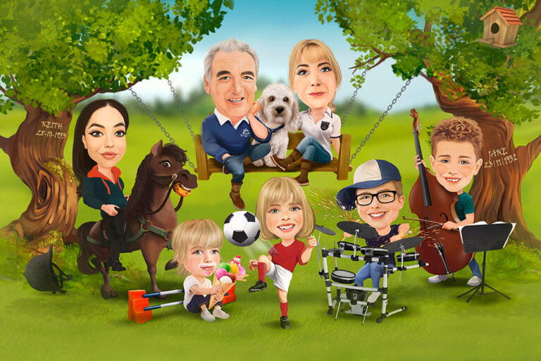 Family-Caricature-24230b